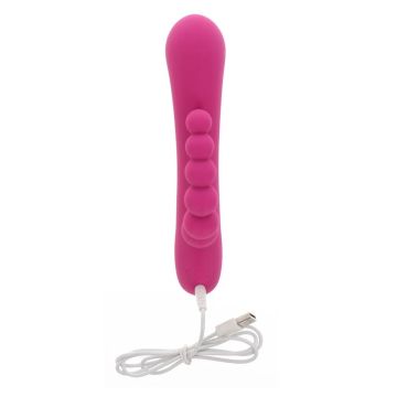 ToyJoy Rabbit Vibrator Triple Pleasure - Roze