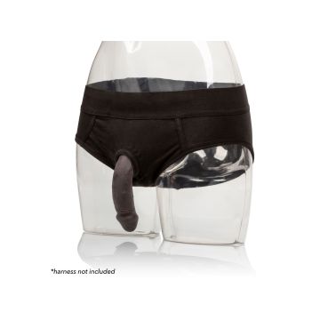 Siliconen Packing Penis 10.25 cm - Zwart