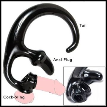 Oxballs Buttplug met Cock & Ball Sling - Rood