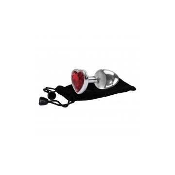 Buttplug Red Heart Gem - Medium