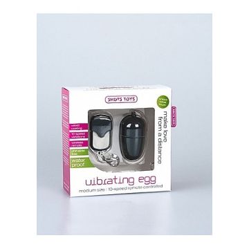 Vibrerend Ei 10-Speed met Afstandsbediening - Zwart