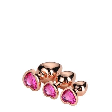 Buttplug Set Gleaming - Rose 