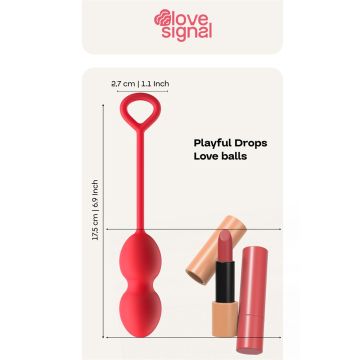 Love Balls Playful Drops - Rood