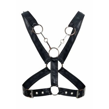 DNGEON Cross Chain Harnas - Zwart