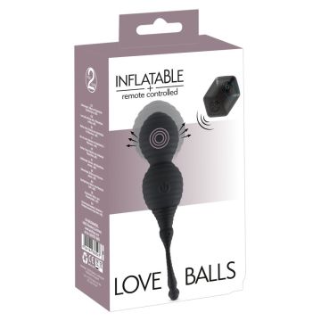 Liefdesballen Opblaasbaar en Vibrerend - Zwart (OP=OP)