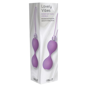 Elegant Soft Touch Love Balls - Paars