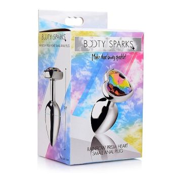 Buttplug Rainbow Prism Heart - Small