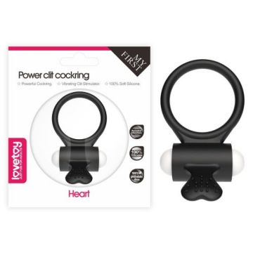 Cockring met Tongetje - Zwart