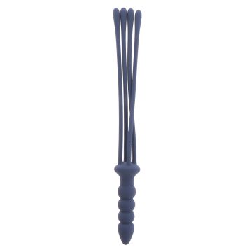 Silicone Whip and Buttplug - Blauw