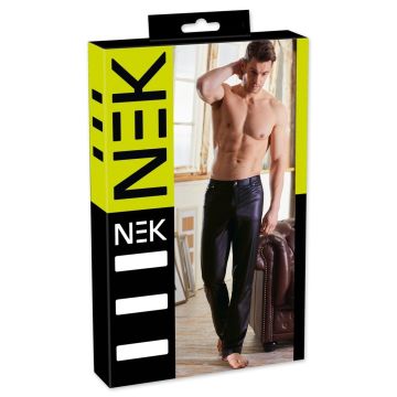 Kunstleren Heren Broek met Zakken