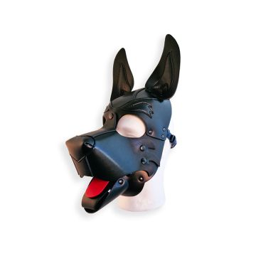 Vegan Pup Hood Masker Zwart - Brutus