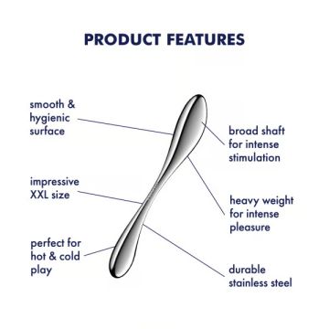 Satisfyer RVS G-Spot Dildo - Star Force 3
