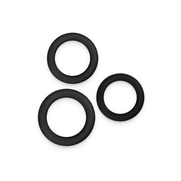 Renegade Cockring Set Slim Rings Zwart - 3 Stuks
