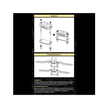 Dungeon Lab E-Stim Ballstretcher Systeem Hyena - Zwart