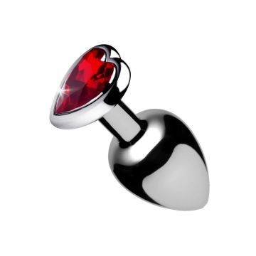 Buttplug Red Heart Gem Small - Rood