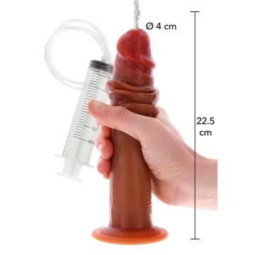 ToyJoy Spuitende Dildo Real Foreskin - 22.5 cm