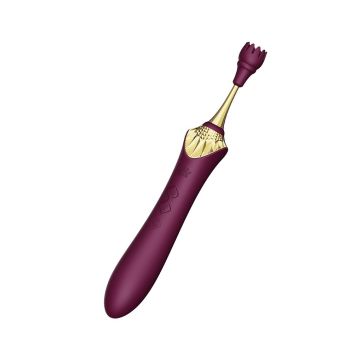 Bess 2 Verwarmende Clitoris Massager met 4 Opzetstukken - Paars