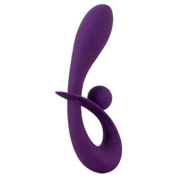 Sweet Smile Rabbit Vibrator met Vibrobalstimulator - Paars