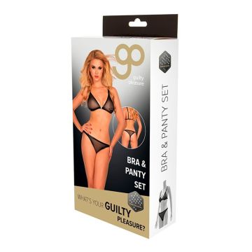 GP Datex Printed Beha met Slip - Zwart