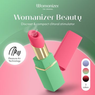 Womanizer Beauty Clitoris Stimulator in Lipstick-design - Groen