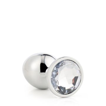 Zilveren Buttplug Gleaming - L