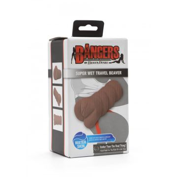 Masturbator Super Wet Travel Beaver - Bruin