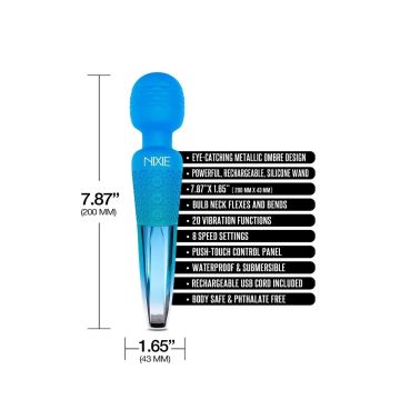 Wand Vibrator Nixie - Blauw