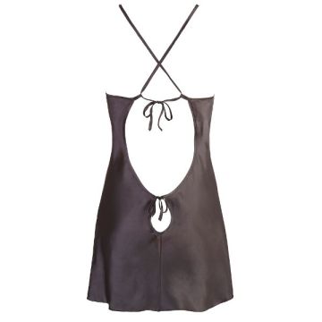 Satin Chemise Zwart
