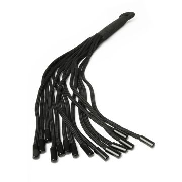 Knot Flogger Nylon - Zwart