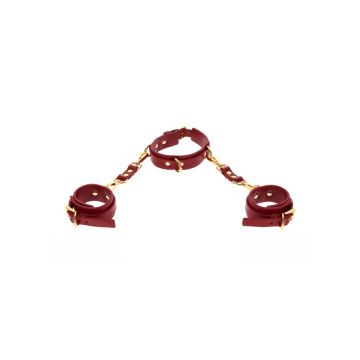 D-Ring Halsband met handboeien - Taboom