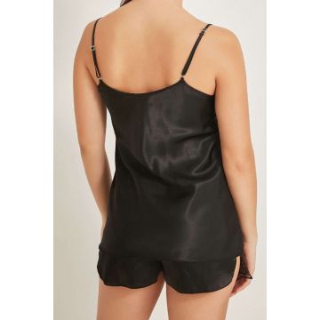 Tessa Satijnen Pyjama Top + Short - Zwart