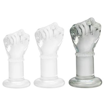 Glazen Fist Buttplug L - Transparant