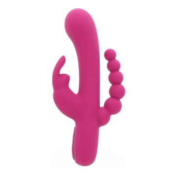 ToyJoy Rabbit Vibrator Triple Pleasure - Roze