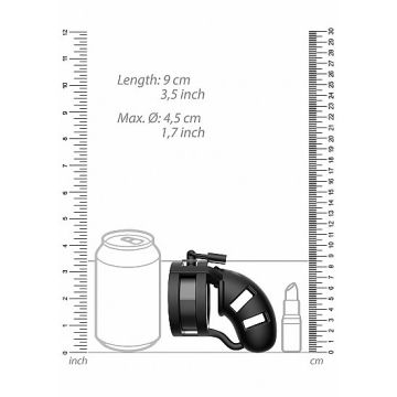 Chastity  Cage Model 18 - 3.5 - met Ballsplitter