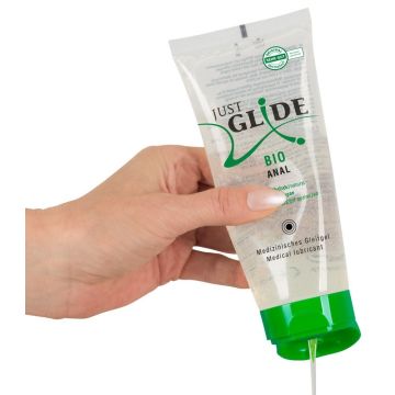 Just Glide Bio Waterbasis Anaal Glijmiddel - 200 ml