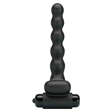 Cockring met Anal Beads en Clitoris Stimulator