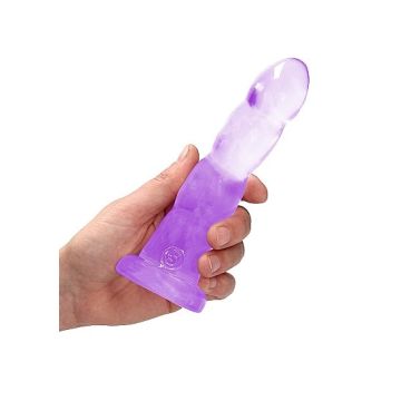 Kristalheldere Dildo - Paars
