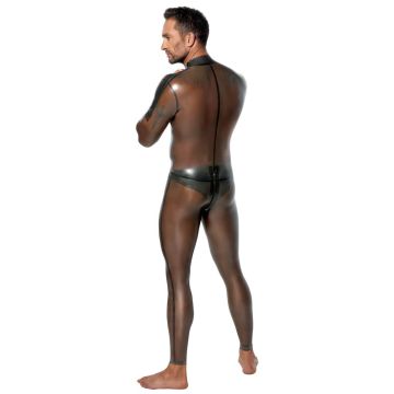 Latex Heren Jumpsuit - Zwart