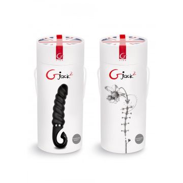 G-Jack 2 - G-Spot Vibrator met Ribbels - Zwart