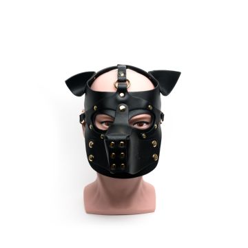 Masker Bondage Pup Hood All Black