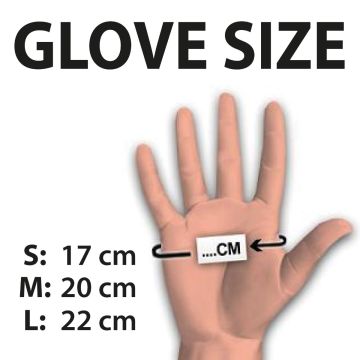 Latex Handschoenen Kort Model - Zwart