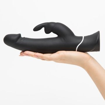 HappyRabbit Realistic Vibrator - Zwart