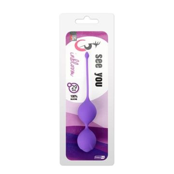 Paarse Vagina Ballen - 29 MM