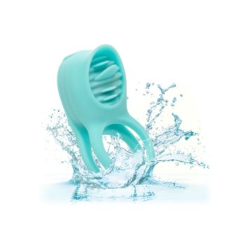 Vibrerende Cockring French Kiss Enhancer - Groen