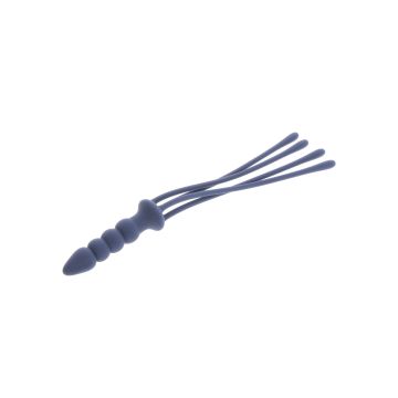 Silicone Whip and Buttplug - Blauw