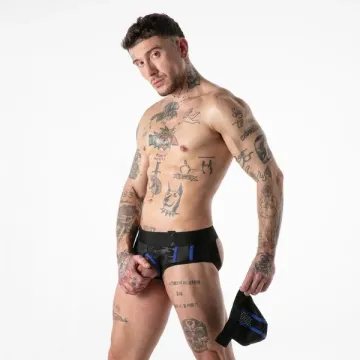 Locker Gear Full Military Access Jock Slip - Zwart/Blauw