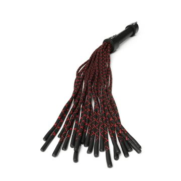 Leren Knot Flogger Zwart - Hidden Desire