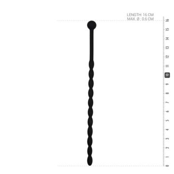 Sinner Gear Geribbelde Silicone Dilator - Zwart