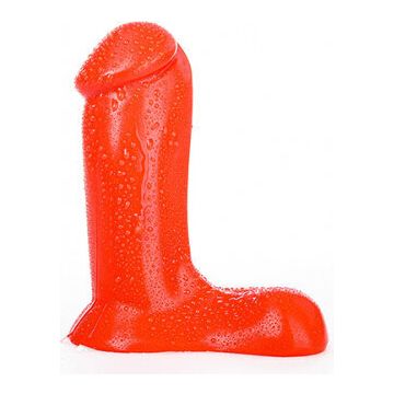 All Black Patrick Dildo Rood - 14 cm