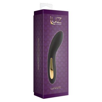 Zwarte vibrator met Led Verlichting - Luminate